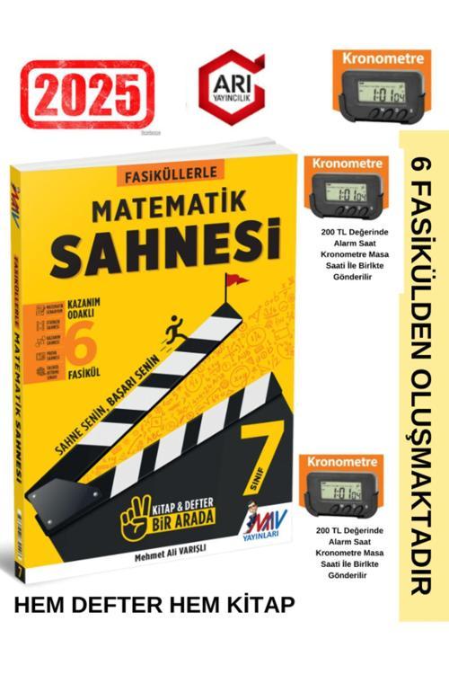 Arı Yayıncılık 2025 7.Sınıf Matematik Sahnesi Fasiküllerle Konu Anlatımlı Soru Bankası+Kronometre
