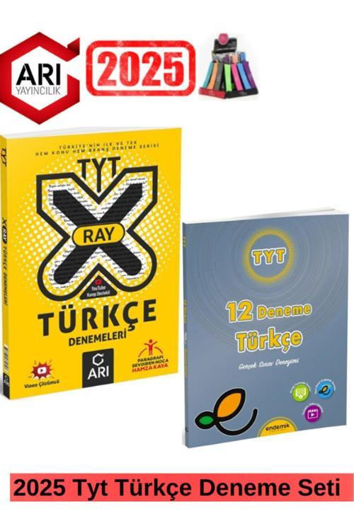 Arı X-Ray Tyt Türkçe Konu Ve Branş Deneme+Endemik Tyt Türkçe 12 Deneme+Kalemlik