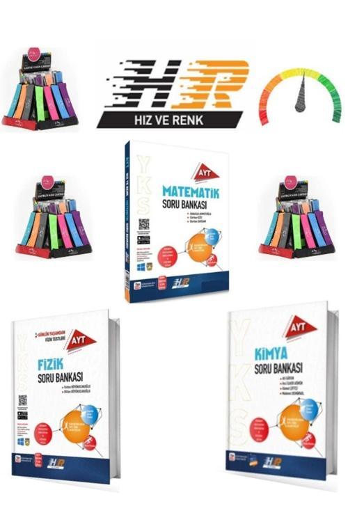 Güncel Ayt Sayısal Kazandıran Matematik-Fizik-Kimya Soru Bankası Seti+Kalemlik