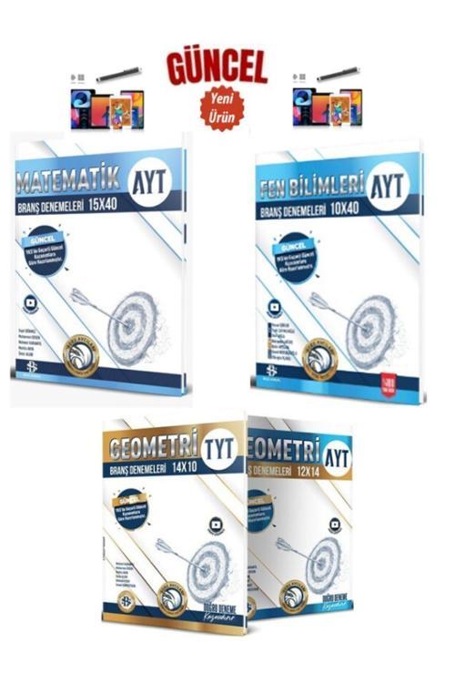 Güncel Ayt Fen-Matematik-Geometri(1168Soru)Deneme Seti+Kalem
