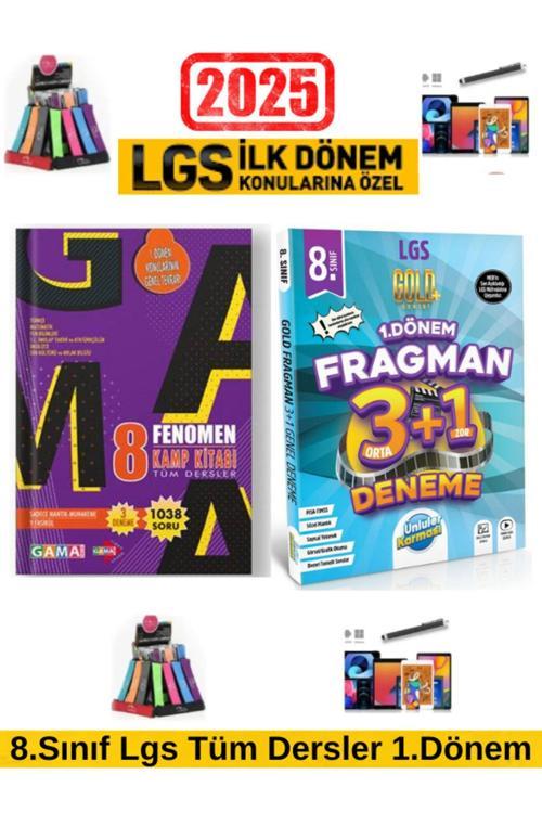 2025 Lgs 1.Dönem Tüm Dersler Genel Kamp Tekrar+Ünlüler Fragman 3Orta+1Zor 1.Dönem Deneme
