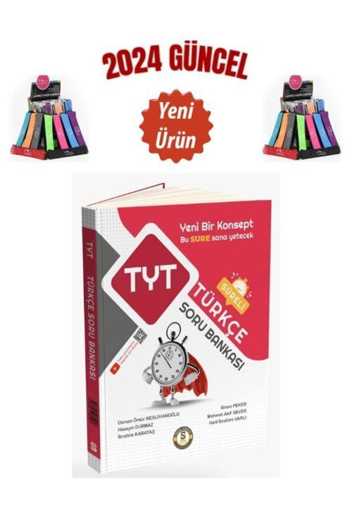 2024 güncel Süre Yayınları 2024 TYT Türkçe Süreli Video Çözümlü Soru Bankası+Kalemlik