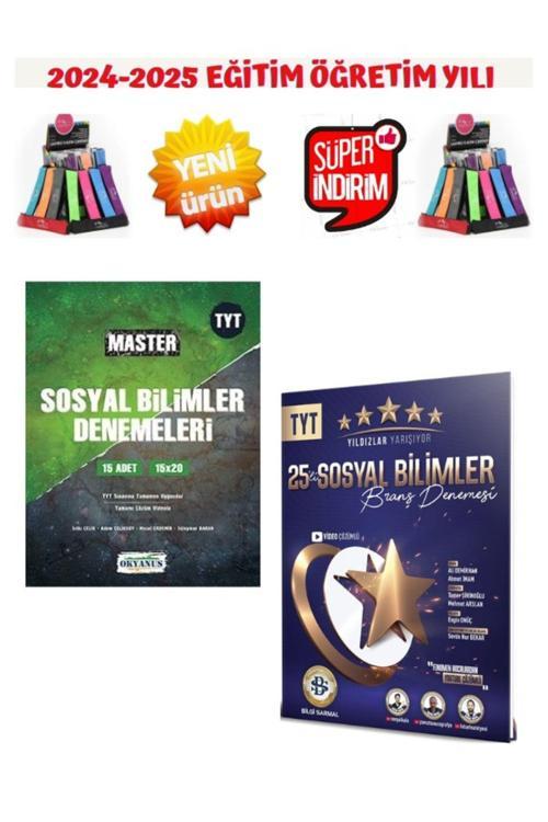 SarmalYıldızlar Tyt 2025 Sosyal 25 Deneme+Okyanus Master 2025 Tyt Sosyal 19 Deneme+Kalemlik