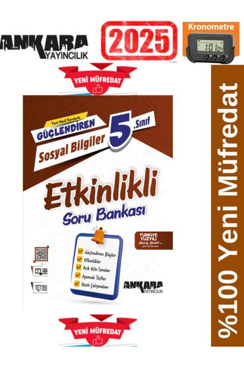 Güçlendiren 2025 5.Sınıf Sosyal Bilgiler Etkinlikli Soru Bankası+Kronometre(Yeni Ürün)