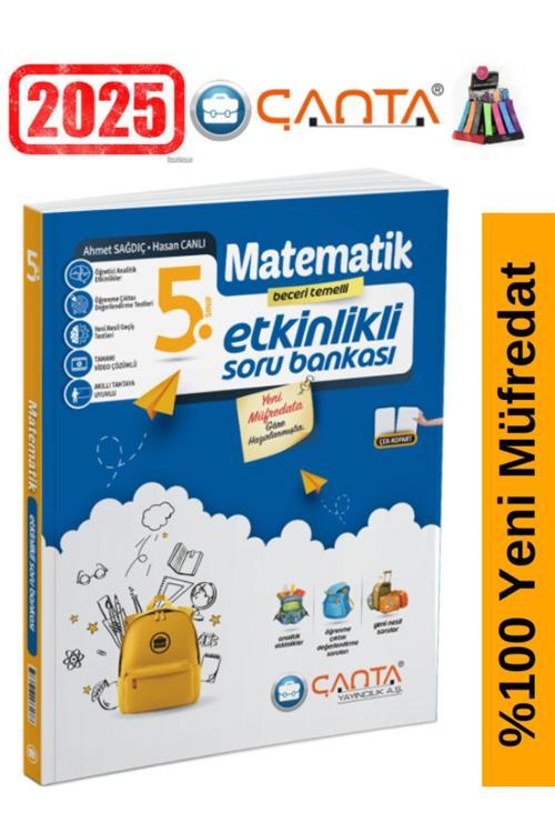 Çanta Yayınları 5.Sınıf Matematik Video Çözümlü Etkinlikli Soru Bankası+Kalemlik