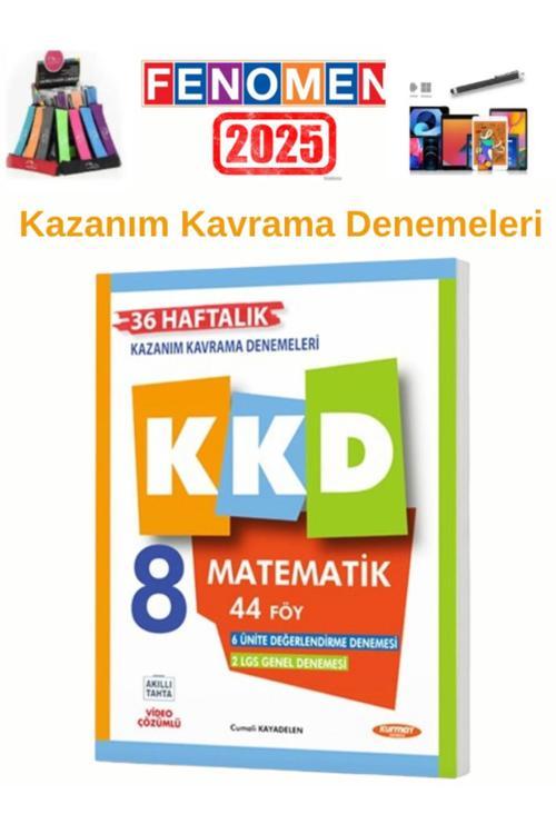 Fenomen Yayıncılık 2025 8.Sınıf Kkd Matamatik 36 Haftalık 44 Föy Kazanım Kavrama Denemesi+Kalem+Kalemlik