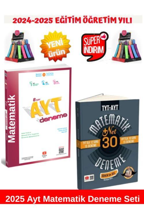 2025 Ayt Matematik 8'li Deneme+Bıyıklı 2025 Matematik TYT İlk 12-AYT İlk 10 Soru Matematik 30 Deneme