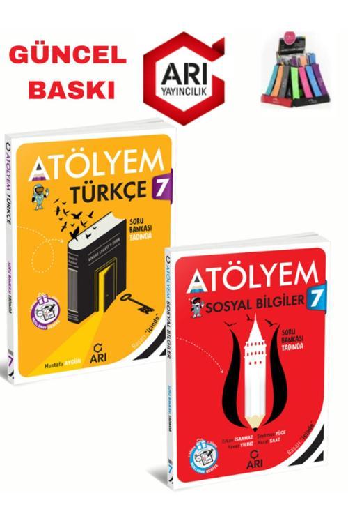 Arı Yayınları Güncel 7.Sınıf Atölyem Türkçe-Sosyal Soru Bankası+Yazılı Eki+Kalemlik