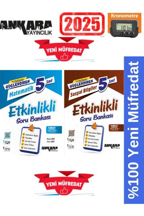 Güçlendiren 2025 5.Sınıf Matematik-Sosyal Etkinlikli Soru Bankası+Kronometre(Yeni Ürün)