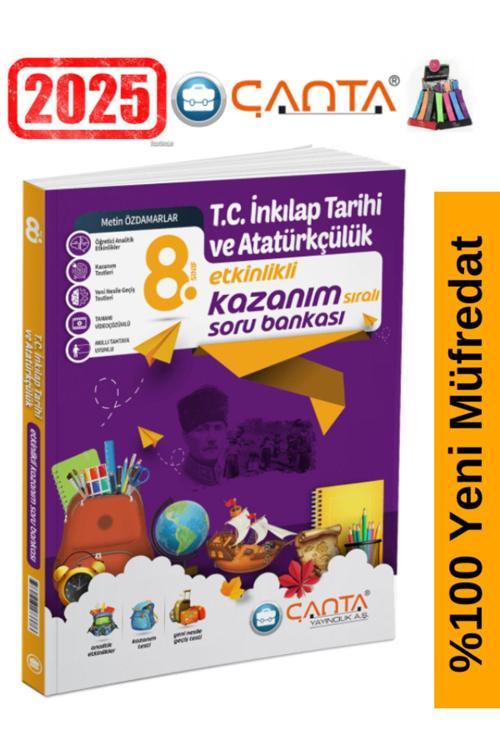 Çanta Yayınları 8.Sınıf inkilap Tarihi  Video Çözümlü Etkinlikli Soru Bankası+Kalemlik
