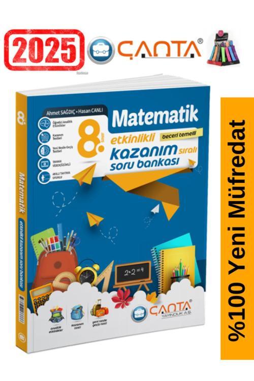 Çanta Yayınları 8.Sınıf Matematik Video Çözümlü Etkinlikli Soru Bankası+Kalemlik