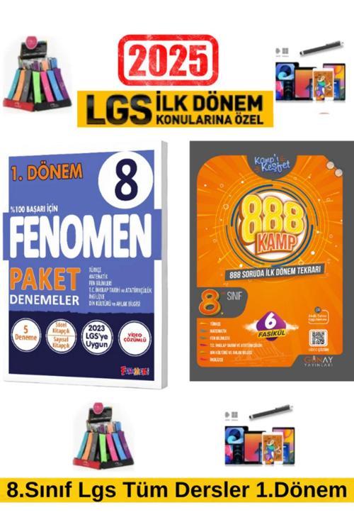 2025 8.Sınıf Lgs 1.Dönem 8 Li Paket Deneme+Günay Lgs 1.Dönem 888 Soru Kamp Kitabı