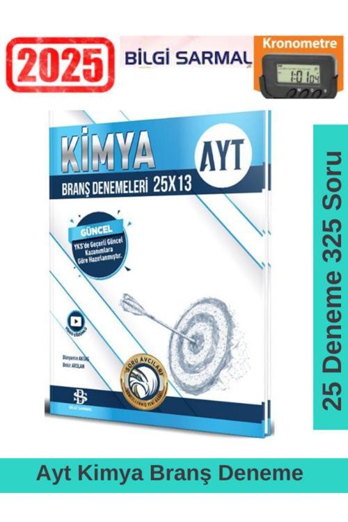 2025 Ayt Kimya 25x13 Branş Deneme+Kronometre