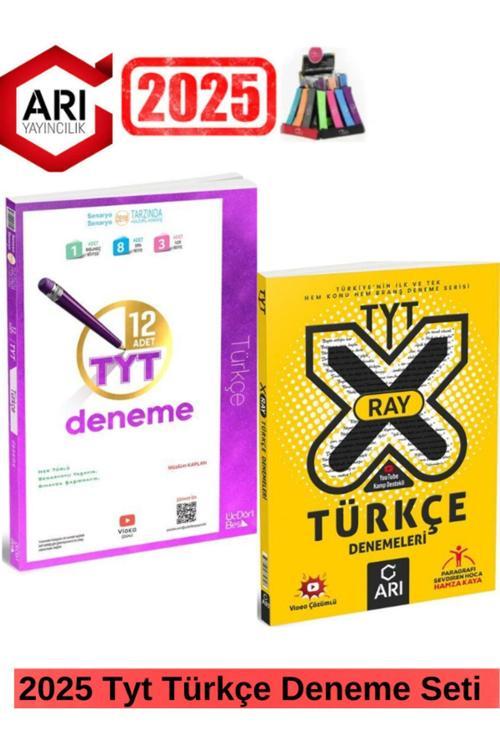 2025 Tyt Türkçe 12 Adet Deneme+Arı X-Ray Tyt Türkçe Konu Ve Branş Deneme Seti+Kalemlik