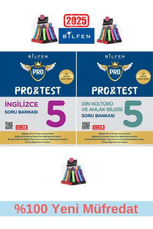 Güncel Protest 5.Sınıf %100 Yeni Müfredat İngilizce-Din Soru Bankası Seti+Kalemlik