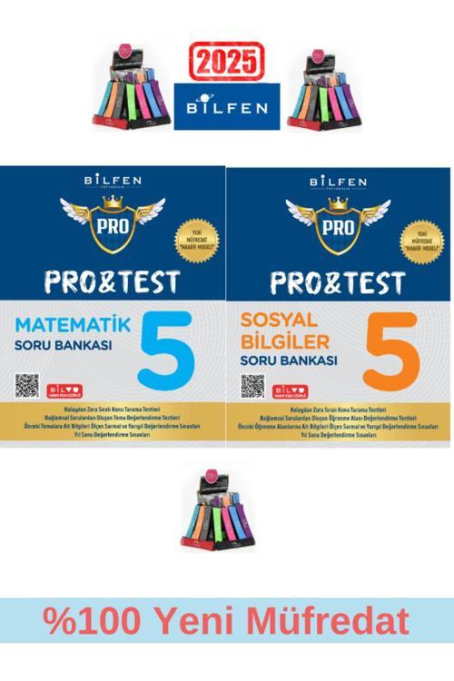 Güncel Protest 5.Sınıf %100 Yeni Müfredat Matematik-Sosyal Soru Bankası Seti+Kalemlik