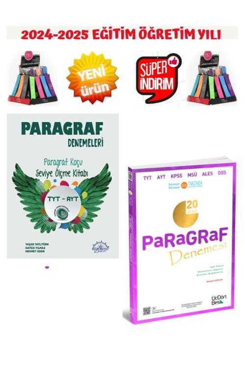 2025 Tyt-Ayt 345  Paragraf 20 Li Deneme+Edebiyat Denizi Tyt-Ayt Paragraf Deneme+Kalemlik