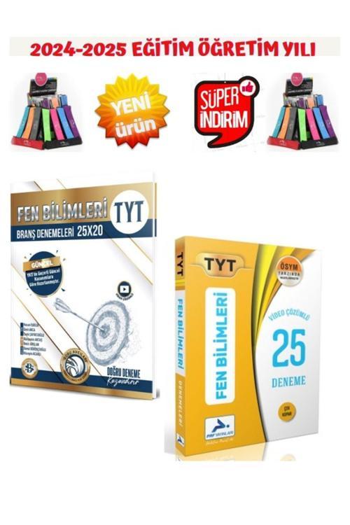 2025 Tyt Fen Bilimleri 25x20 Deneme+Paraf Tyt Fen Bilimleri 25 Deneme+Kalemlik