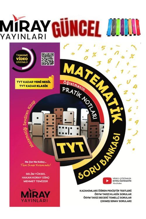 Miray Yayınları Güncel  Tyt Matematik Video Çözümlü Soru Bankası+Kalemlik