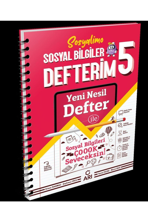 Arı 5 .Sınıf Sosyalimo Sosyal Bilgiler Defterim Akıllı Defter