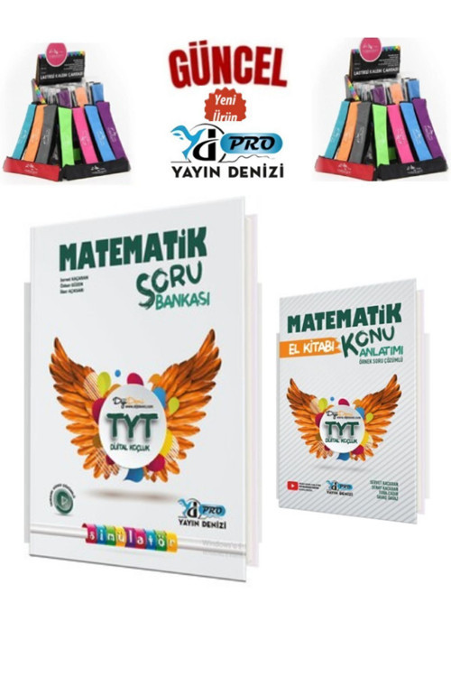 Güncel TYT Matematik Soru Bankası+Konu Anlatımlı Örnek Çözümlü El Kitabı+Kalemlik