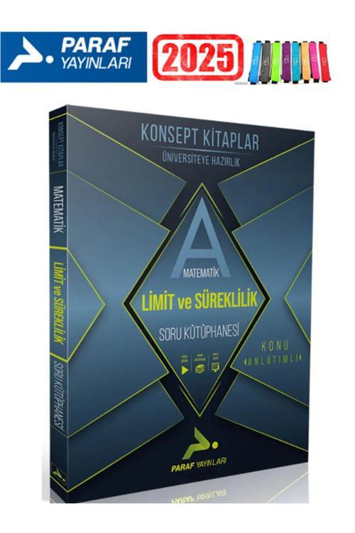 Paraf Yayınları Paraf A Matematik Limit Süreklilik Soru Kütüphanesi +Kalemlik