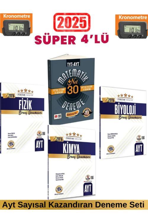 Güncel Ayt Enerji Fizik20+Kimya20+Biyoloji20 Deneme+Bıyıklı TytAyt Matematik 10 Deneme+Kronometre