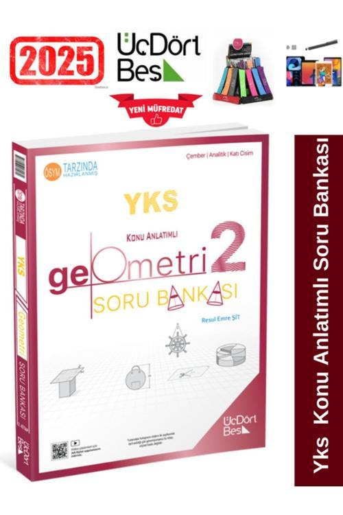 2025 Yks(Tyt-Ayt)Geometri 2 Konu Anlatımlı Soru Bankası(Yeni Ürün)+Kalem+Kalemlik
