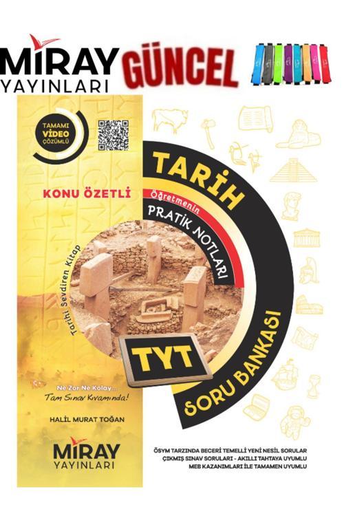 Miray Yayınları Güncel  Tyt Tarih  Video Çözümlü Soru Bankası+Kalemlik