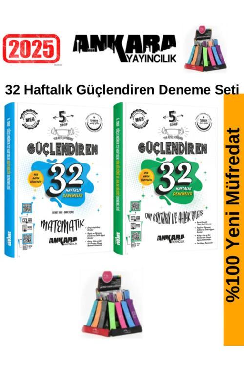 Ankara 5.Sınıf Güçlendiren Matematik-Din 32 Haftalık Deneme Seti+Kalemlik