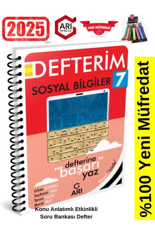 Arı Yayınları 2025 7.Sınıf  Sosyal Bilgiler Konu Anlatımlı Etkinlik Soru Bankası+Kalemlik