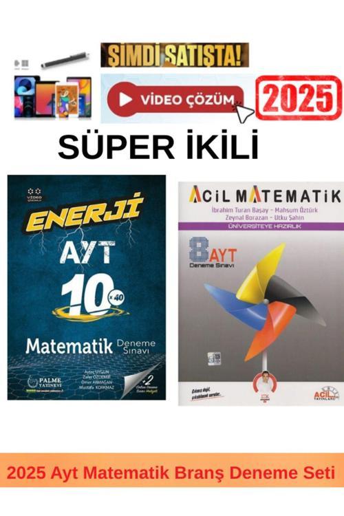 2025 Enerji Ayt Matematik 10x40 Deneme+Acil Ayt Matematik 8 Deneme+Kalem