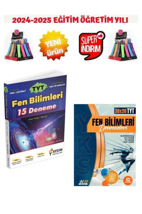 2025 Tyt Fen Bilimleri 30x20 deneme+Aydın Tyt Fen Bilimleri 15 Deneme+Kalemlik