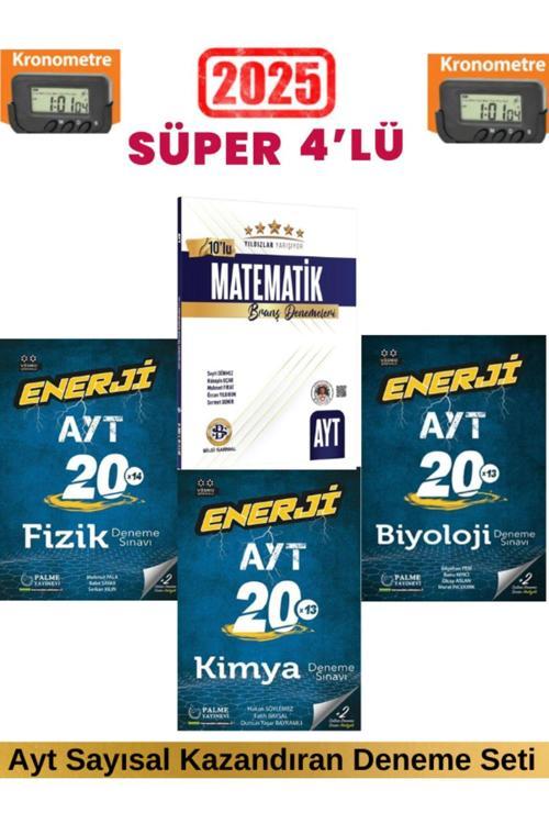 Güncel Ayt Enerji Fizik20+Kimya20+Biyoloji20 Deneme+Sarmal Ayt Yıldızlar  Matematik 10 Deneme