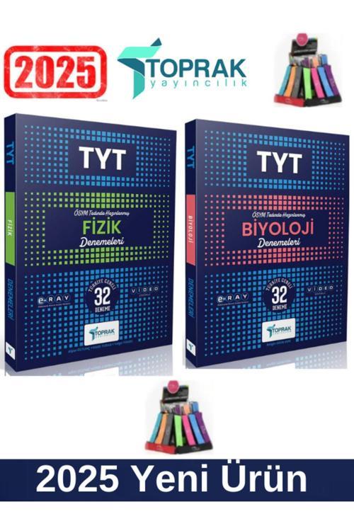 Toprak Yayınları 2025 Tyt Fizik32-Biyoloji32 Adet Deneme Seti+Kalemlik