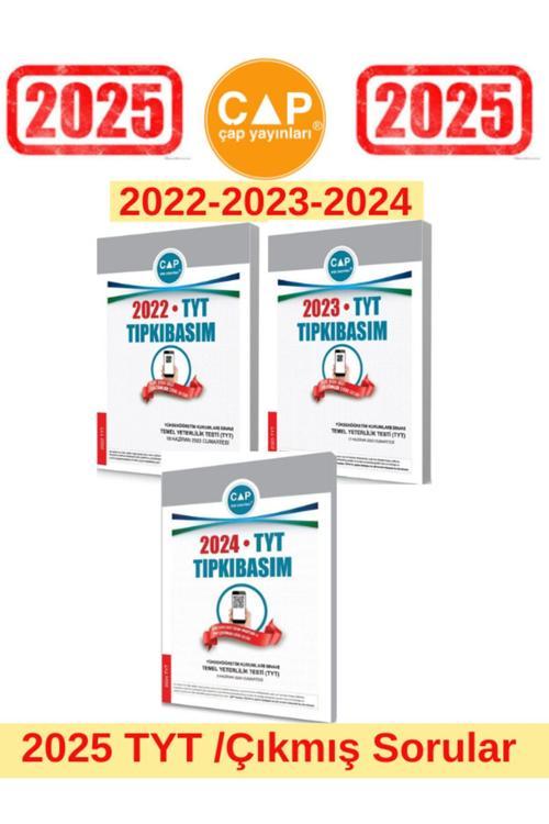 Çap Yayınları 2025 Tyt Sınavı 2022-2023-2024 Tıpkı Basım Çıkmış Sorular