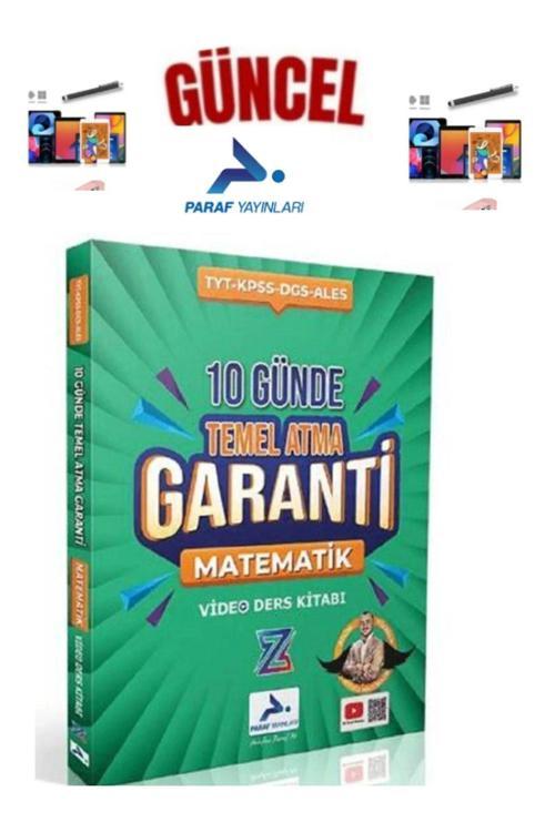Paraf Yayınları Tyt PARAF Z TAKIM MATEMATİK 10 GÜNDE TEMEL ATMA GARANTİ Video Anlatımlı +Kalem