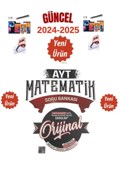 Orijinal Yayınları Güncel 2024-2025 Yeni Ürün Ayt Matematik Video Çözümlü Soru Bankası+Dokunmatik Kalem