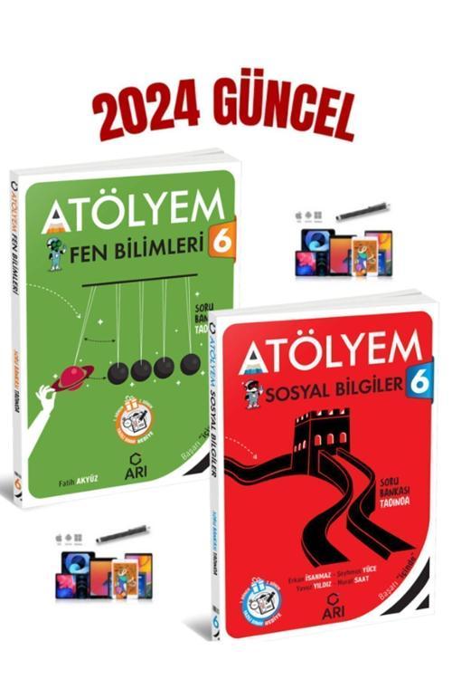 Arı Güncel Güncel Müfredat 6.Sınıf Arı Atölyem Fen-Sosyal Soru Bankası Seti+ Kalem