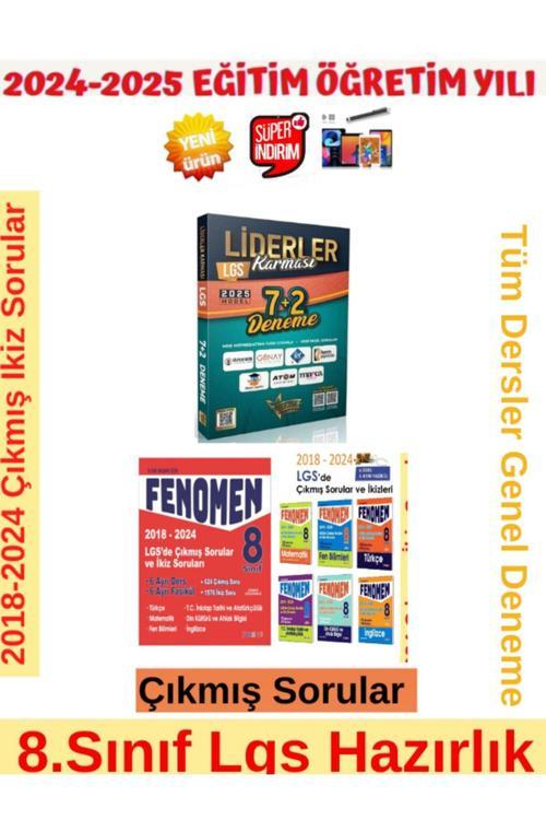 2025 8.sınıf Tüm Ders 18-24 Lgs De Çıkmış Ve Ikiz Soru Seti+Liderler Karması 8.Sınıf 7+2 Deneme