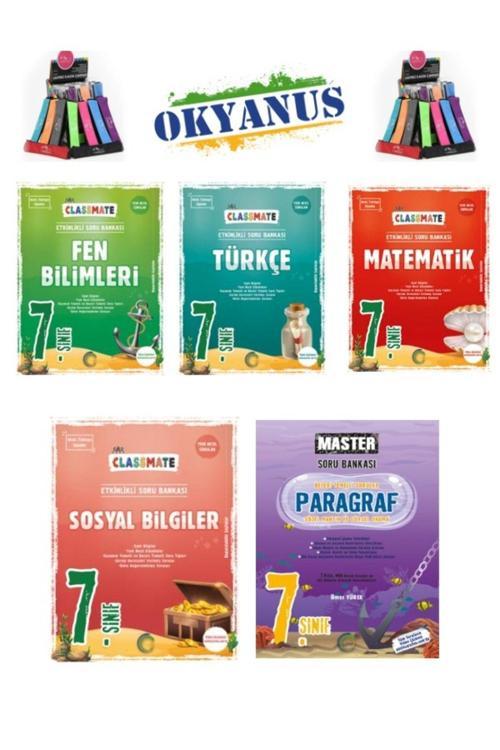 Güncel 7.Sınıf Classmate Matematik-Türkçe-Fen-Sosyal-Master Paragraf Soru Bankası+Kalemlik
