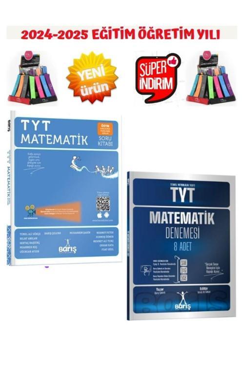 Barış Çelenk Güncel 2025 Tyt Matematik Soru Bankası+Tyt Matematik 8 Deneme+Kalemlik