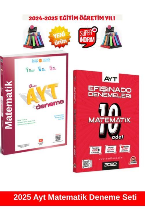 2025 Ayt Matematik 8 Li Deneme+Mert Hoca Ayt Efşinado Ayt Matematik 10 Lu Deneme+Kalemlik