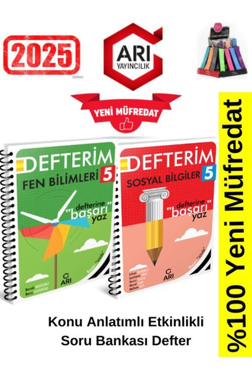 Arı Yayınları 2025 5.Sınıf Fen-Sosyal Konu Anlatımlı Etkinlik Defter+Kalemlik