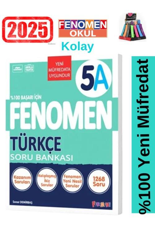2025 5.Sınıf Türkçe-A (Kolay)1449 Soru %100 Yeni Müfredat Soru Bankası +Kalemlik