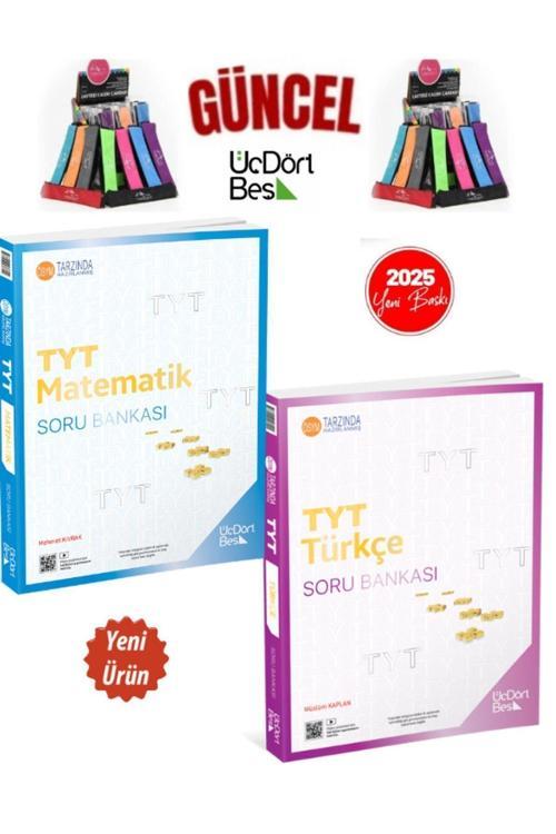 2025 Güncel Baskı Tyt Matematik-Türkçe(2 Kitap)Video Çözümlü Soru Bankası Seti+Kalemlik