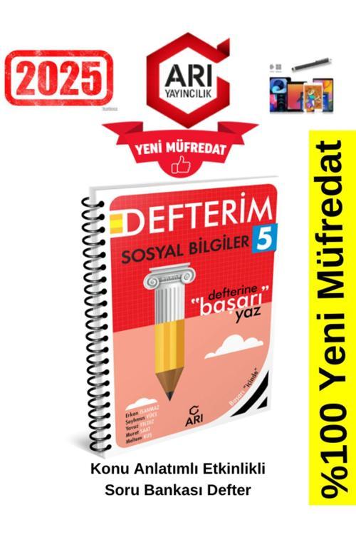 Arı Yayınları 2025 5.Sınıf Sosyalimo Sosyal Bilgiler Konu Anlatımlı Etkinlik Defter+Kalem