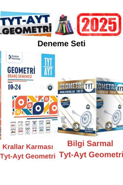 Krallar Tyt Ayt Geometri 10x24 Deneme+Sarmal Tyt Ayt Geometri 14-12 Deneme Seti+Kalemlik