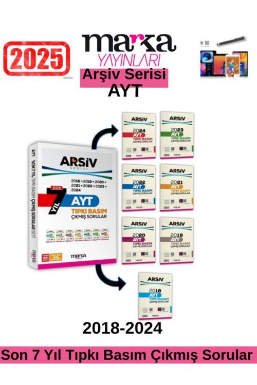 Marka Son 7 Yıl Tıpkı Basım AYT Arşiv Serisi Çıkmış Sorular Tamamı Video Çözümlü+Android Kalem