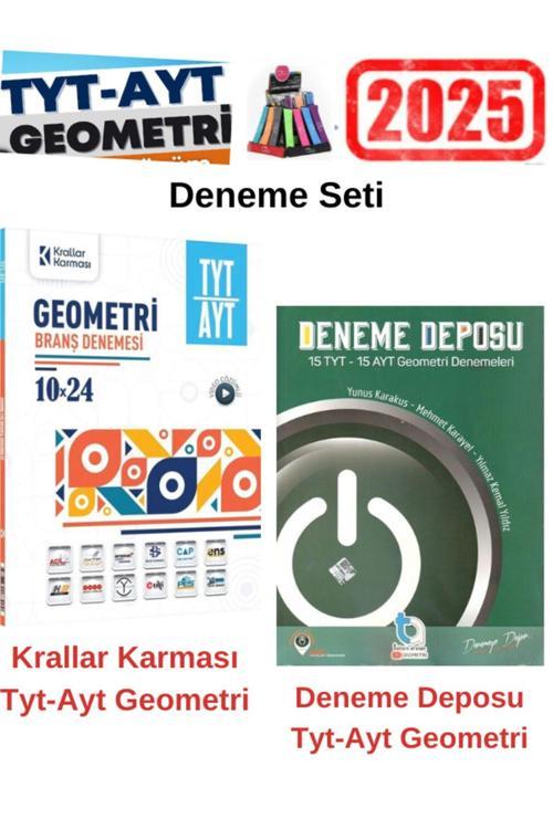 Krallar Tyt Ayt Geometri 10x24 Deneme+Deneme Deposu Tyt Ayt Geometri 15-15 Deneme+Kalemlik